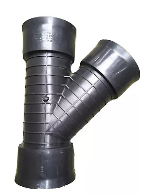 Land Drainage Polypipe Rigidrain 100mm 45deg Y Junction Twinwall Pipe • £14.89