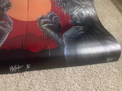 Metallica Detroit Eye Of The Beholder Uncut Rainbow Foil VARIANT#6 Poster-Signed • $190