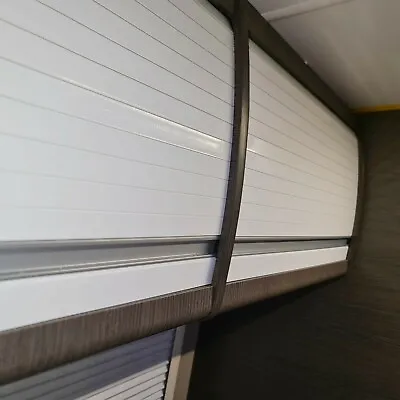 Tambour Door ( Roller Door ) Campervan Motorhome Quality Gloss White Finish • £40.30