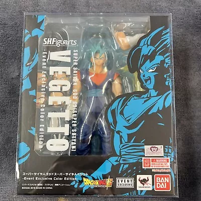 SH Figuarts SDCC 2018 Event Exclusive Super Saiyan God Super Saiyan Vegito • $200