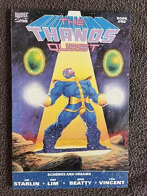 The THANOS Quest Book 1 (Marvel 1990) Schemes And Dreams ~ 1st Infinity Gems! • $19.95
