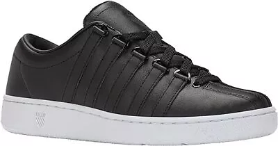 K Swiss Classic LX Black White Mens Leather Shoes Fashion Sneakers Size 7.5 - 13 • $51.95