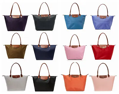 NWT Longchamp Le Pliage Large Nylon Shoulder Tote 1899089 Multi Colors AUTHENTIC • $155