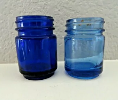 2 Vintage Cobalt Vicks Bottles  • $2.99