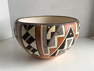 Vintage Mary Histia Acoma Sky City New Mexico Pottery Olla Bowl • $23.50