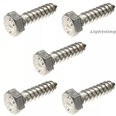 316 Marine Grade Stainless Steel Hex  Head Lag Bolt Screw  3/8 X 7'' Qty 50 • $73.78