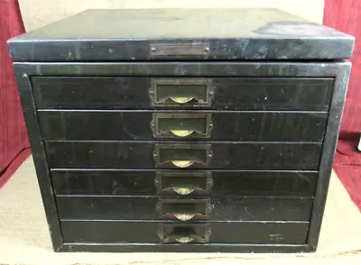 Fire-Proof Furniture & Construction Antique (6) Drawers Metal Cabinet 18  X 18  • $195