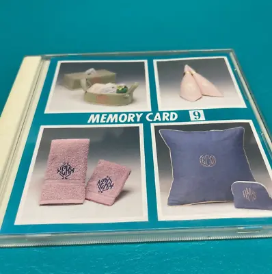 Janome Embroidery Memory Card 9 Emblem Monogram Series Sewing Machine • $17.95