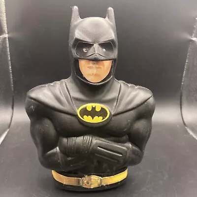 Vintage 1989 Batman Movie 7  Plastic Coin Bank DC Comics Michael Keaton • $15