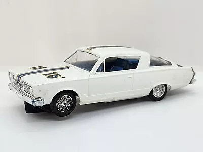 1966 Strombecker 1:32 Vintage Plymouth Barracuda Slot Car White 100% Complete  • $44