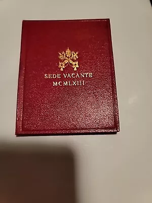 1963 Vatican City 500 Lire 🕊  Sede Vacante  Silver Uncirculated Red Folder  • $45