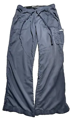 Grey’s Anatomy By Barco Scrub Pants Size Drawstring Navy Blue Indigo 5 Pocket • $13.99