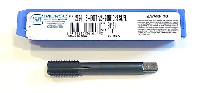 Morse 1/2-20 Tap High Performance Semi Bottoming Straight Flute Tap GH3 4FL USA • $16.99