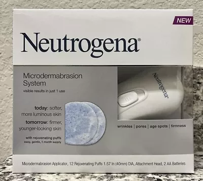 New Neutrogena Microdermabrasion System 12 Puffs Discontinued RARE.. • $120