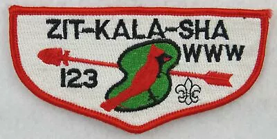 OA Lodge 123 Zit-Kala-Sha S13 Flap 58x120mm; BLK Outlined FDL; ORD; • $4.95