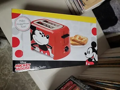 Disney Mickey Mouse Toaster Red 2 Slice 5 Settings Mickey Graphic On Both Sides • $9.99