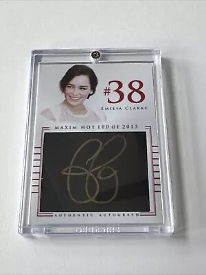 Emilia Clarke 2015 Maxim Hot 100 Autograph Card 1/1 Game Of Thrones Daenerys!!! • $690