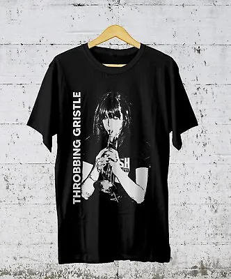 Vtg Throbbing Gristle Band Heavy Cotton Black Full Size Men Women Shirt MM1248 • $18.04