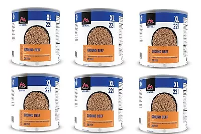 (6 Cans) Mountain House Ground Beef #10 Can Freeze Dried Emergency Camping Food✅ • $379