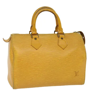 LOUIS VUITTON Epi Speedy 25 Hand Bag Tassili Yellow M43019 LV Auth 53603 • $268.80