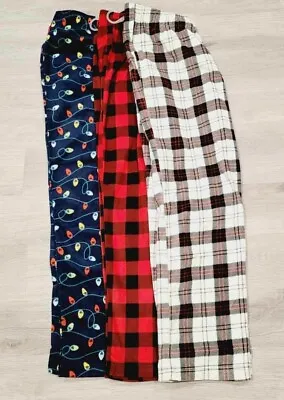 Men's Christmas Wondershop Fleece Plaid Pajama Pants Sizes L XL 3XB & 3XBTall • $9.45