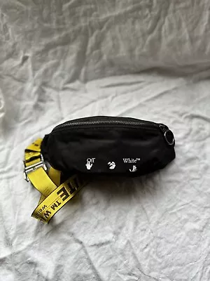 Off-white Industrial Logo Black Nylon Belt Bag • $490