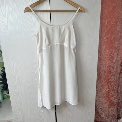 £7 • Buy Topshop White Very Sheer Lightweight Cami Dress Size 8