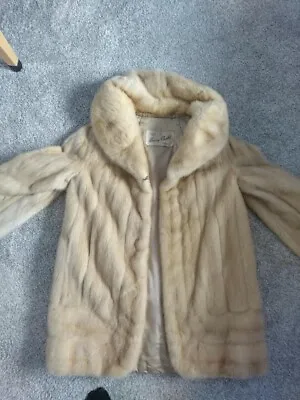 Vintage Mink Fur Coat By Maury Chalet Chicago  • $250.26