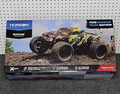 ECX RUCKUS 1/10 2WD Brushed RC Monster Truck ~ Never Turned On ~ Store Display • $169.95