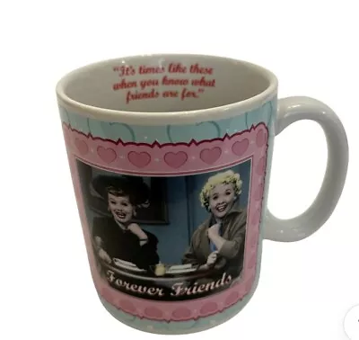 I Love Lucy Coffee Tea Mug Cup Forever Friends Lucille Ball 12oz Lucy Ethel 2010 • $10