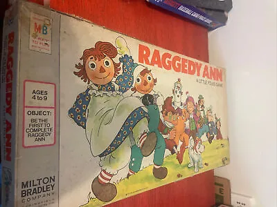 Vintage 1974  Raggedy Ann  Board Game Milton Bradley Little Folks Game Complete • $13