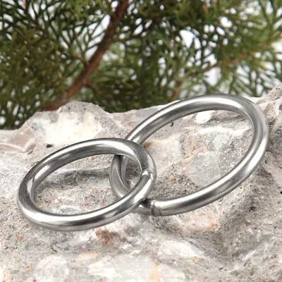 Stainless Steel Round Ring Welding Ring Heavy Duty Solid Metal O-Ring 3mm~10mm • $2.57