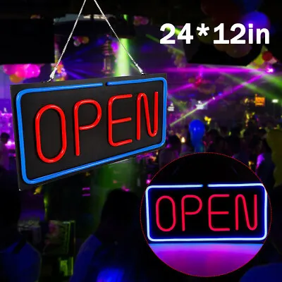 Large LED Open Sign Bright Neon Light For Restaurant Bar Pub Shop Store Business • $42.75