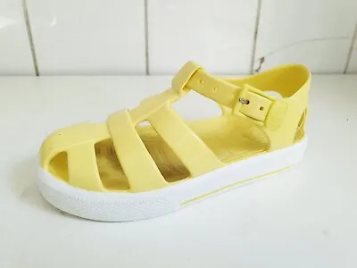 Igor Star Designer Uk 10 Eu 28 Girls Boys Kids Yellow Jelly Beach Summer Sandals • £9.99