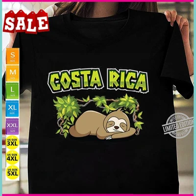 $5.90 • Buy Costa Rica Sloth Shirt, Cost Rica Vacation T-Shirt, Womens Tee