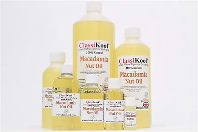 Classikool Macadamia Carrier Oil: Moisturising Skin & Dry Hair Treatment • £74.99