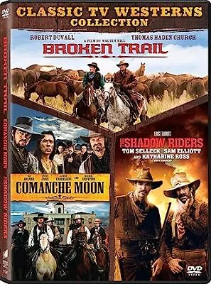 New Movie 3 Pack: Broken Trail / Comanche Moon / The Shadow Riders (DVD) • $7.49