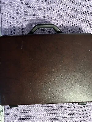 Vintage Samsonite Focus Hard Shell Combination Lock Briefcase Brown • $45