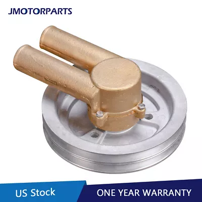 Raw Sea Dual V Belt  Pulley Crankshaft Mounted Water Pump For Volvo 4.3/5.0/5.7L • $67.97