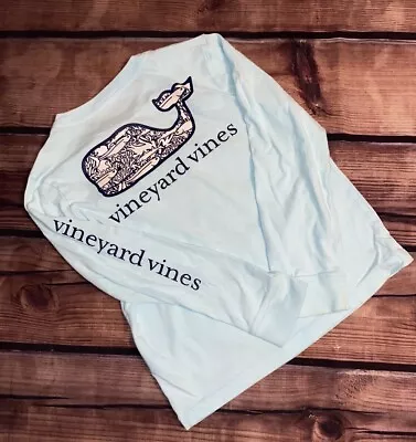 Vineyard Vines Shirts Kids  Long Sleeve Whale Shark Sz 6 • $15.29