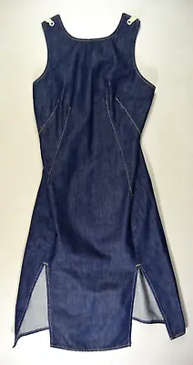 £64 • Buy LEVIS ENGINEERED JEANS Vintage Slit Denim DRESS S Small Size 8 10 Womens Ladies