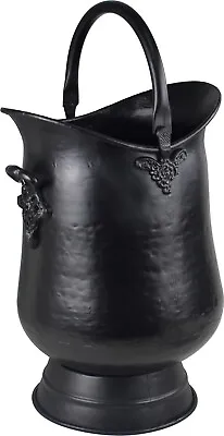 £45.99 • Buy Elongated Tall Coal Scuttle Hod Bucket Antique Style With Casted Handles