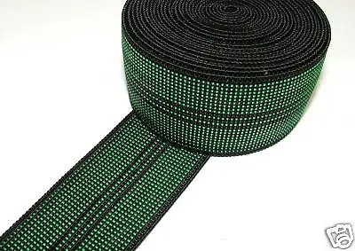 Replacement Green Elastic Webbing Chair Seat Settee Furniture Upholstery Supply • £14.49