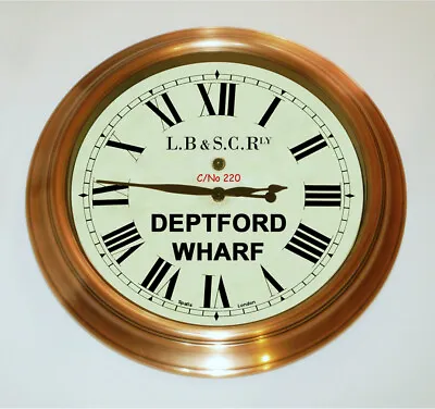  London Brighton And South Coast Railway Station Clock Deptford Wharf London. • £68.99