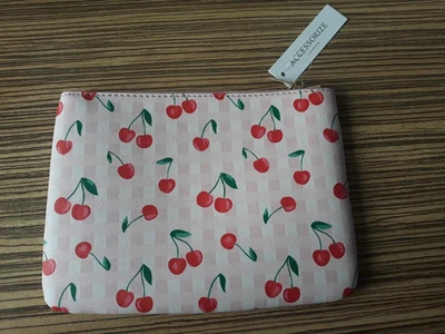£7.99 • Buy Accessorize Make Up Bag Cherry Pink Summer Edition Brand New Including Label