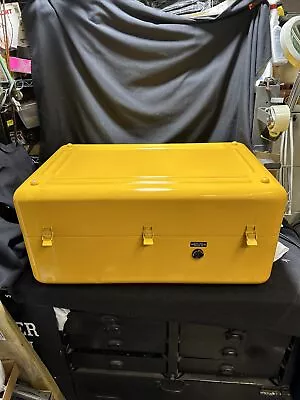 Vintage Zero Halliburton Corporation Yellow Aluminum Military Case 32”x 20”x14” • $325