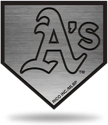 Oakland Athletics A's Auto Emblem Decal Premium Solid Metal Antique Nickel... • $16.79