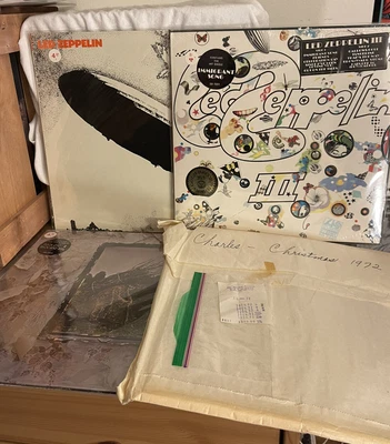 $9999 • Buy HOLY GRAILS - Sealed Led Zeppelin Collection I, III & IV Etc ORIG Receipt & Bag