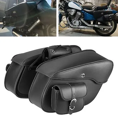 Motorcycle Side Saddlebags For Suzuki Intruder Volusia VS 1400 1500 700 VL 800 • $129.99