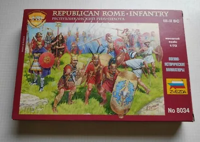 ZVEZDA 8034 Republican Rome Infantry 1/72 Scale Figures Foot Soldiers Roman • £19.99